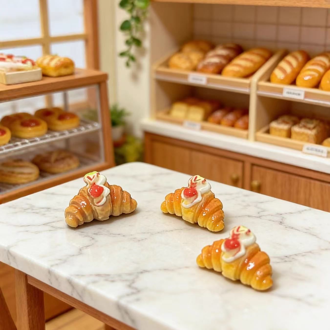 ミニチュアドールハウス用 ミニチュア クロワッサン 2個セット