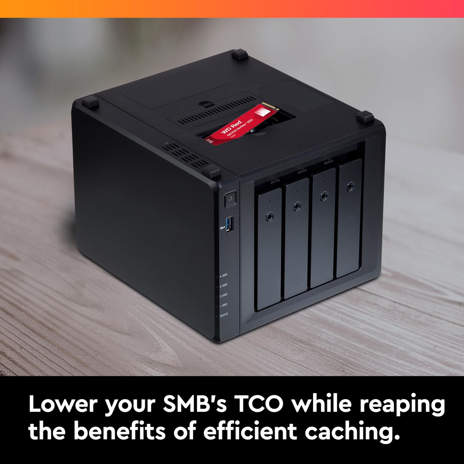 WDS100T1R0C [WD Red SN700 NVMe SSD（1TB M.2(2280) PCIe Gen3 x4 