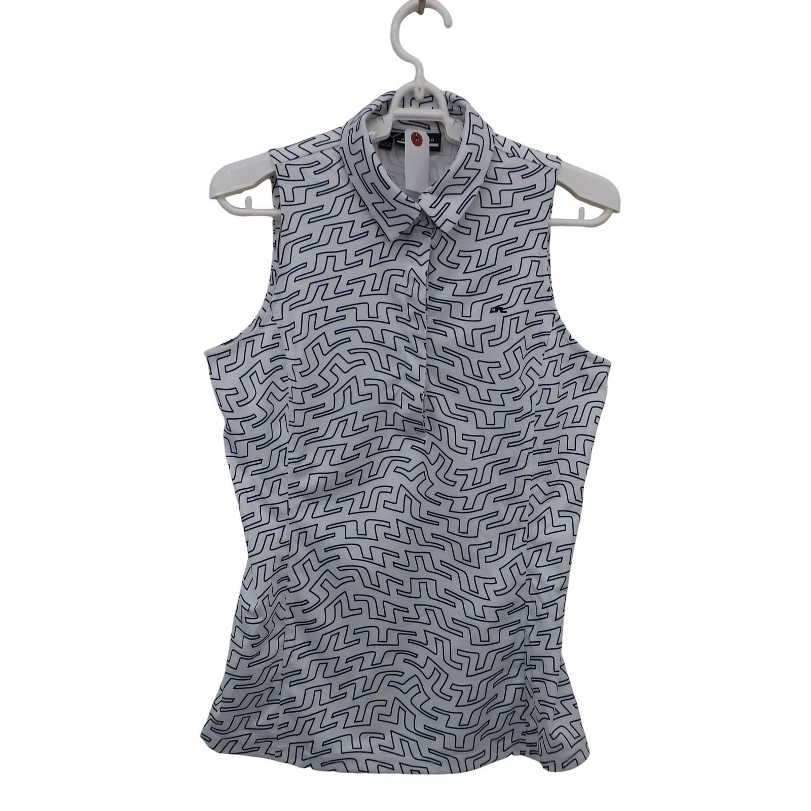 美品】J.LINDEBERG(ジェイ リンドバーグ) ノースリーブポロシャツ 白