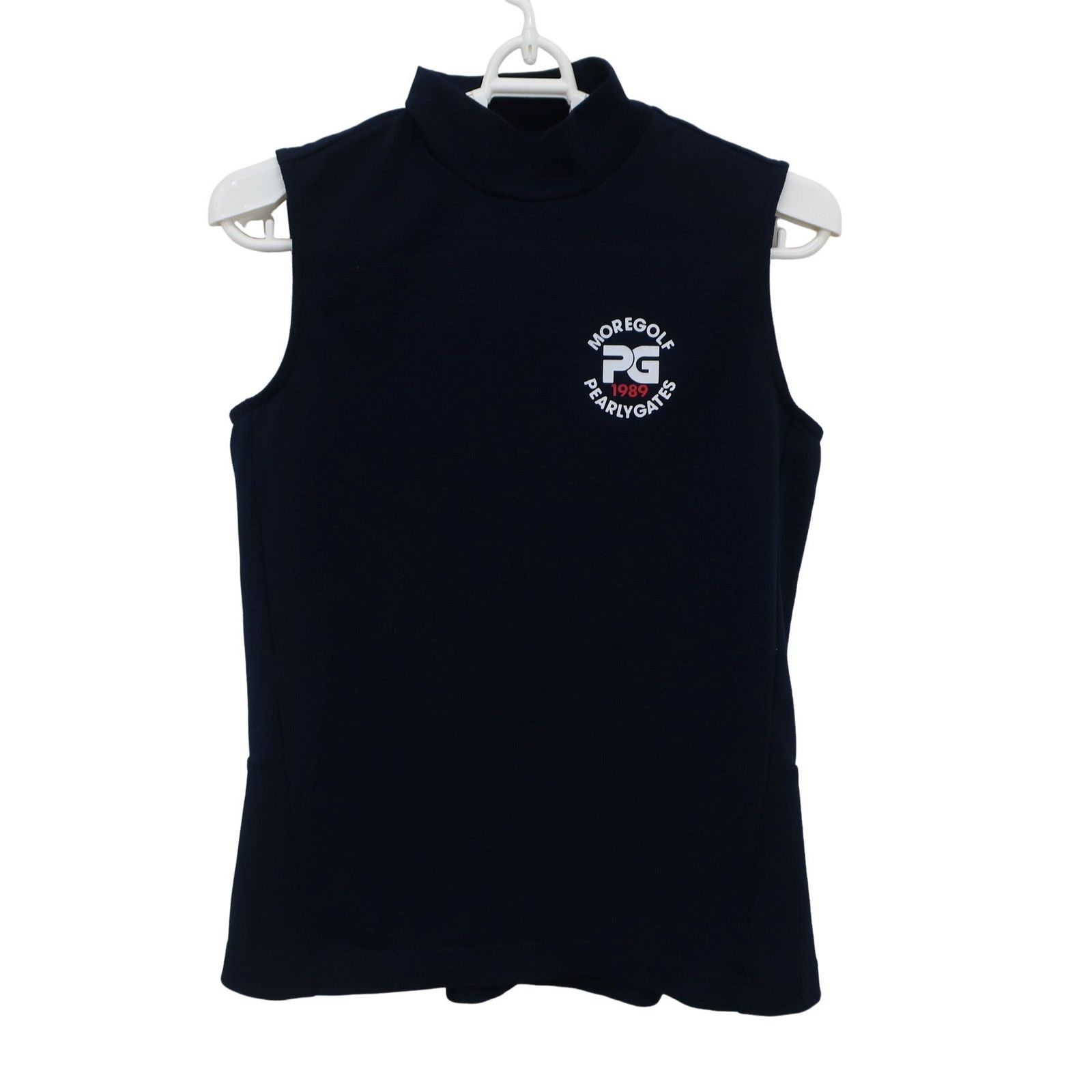 美品】PEARLY GATES(パーリーゲイツ) ノースリーブモックネックシャツ