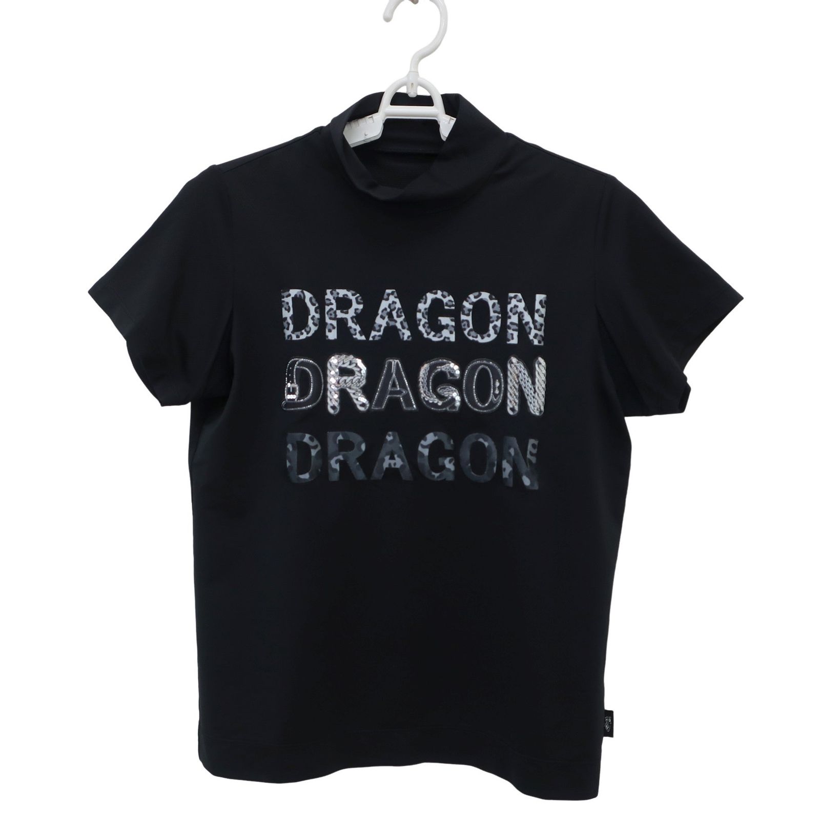 ✨美品✨DANCEWITHDRAGONドラゴン ゴルフウェア レディース 半袖 美品】Dance With Dragon(ダンスウィズドラゴン) 半袖モックネック