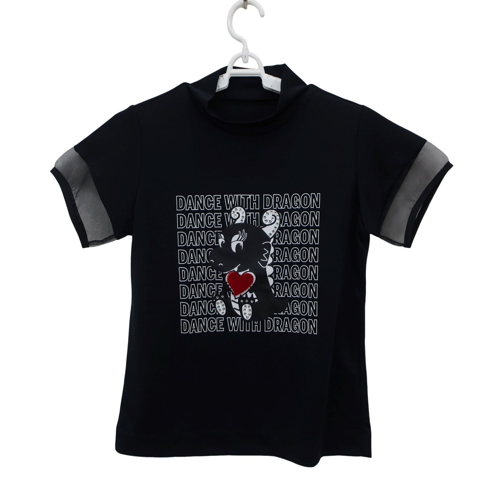 美品】Dance With Dragon(ダンスウィズドラゴン) 半袖モックネック