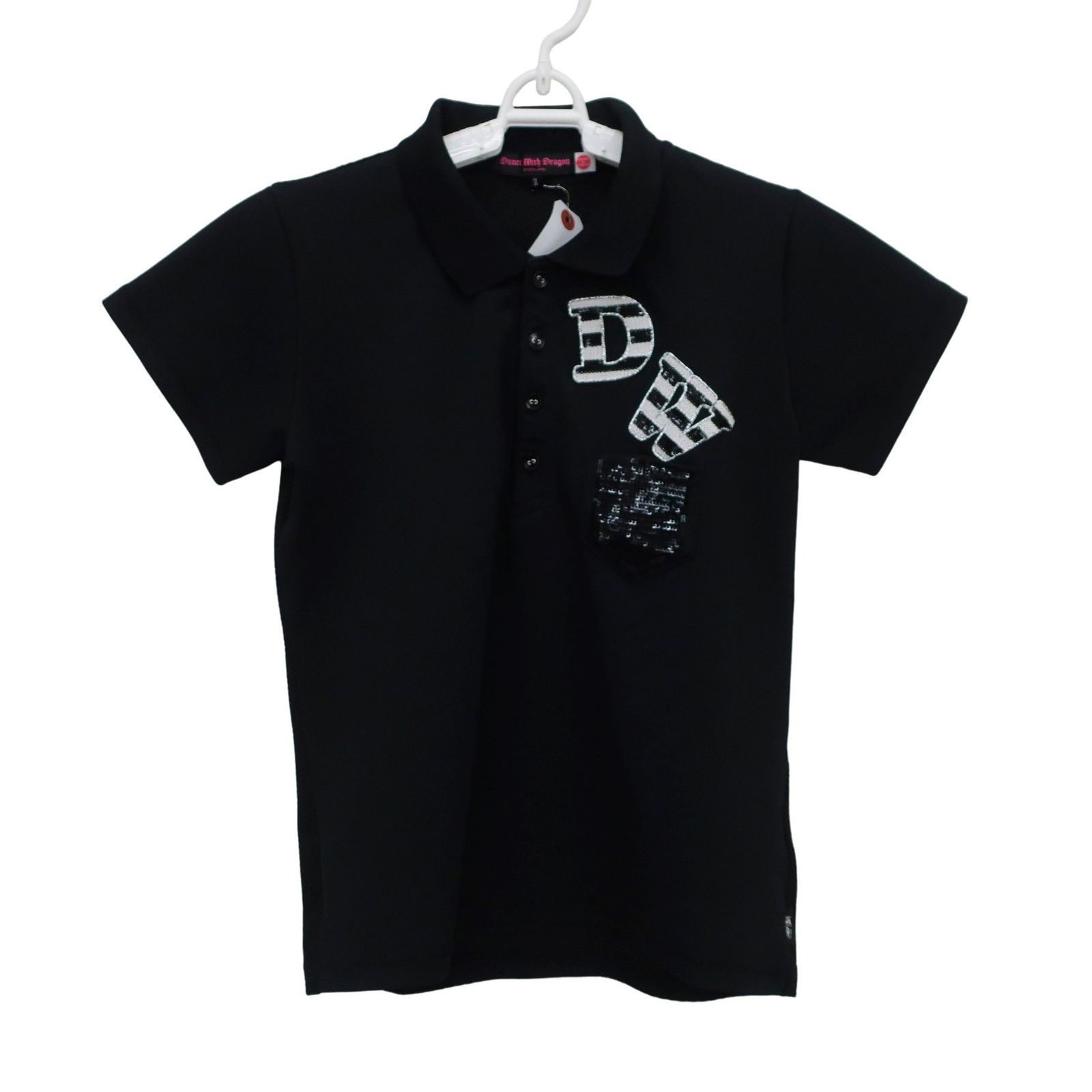 美品】Dance With Dragon(ダンスウィズドラゴン) ポロシャツ 黒
