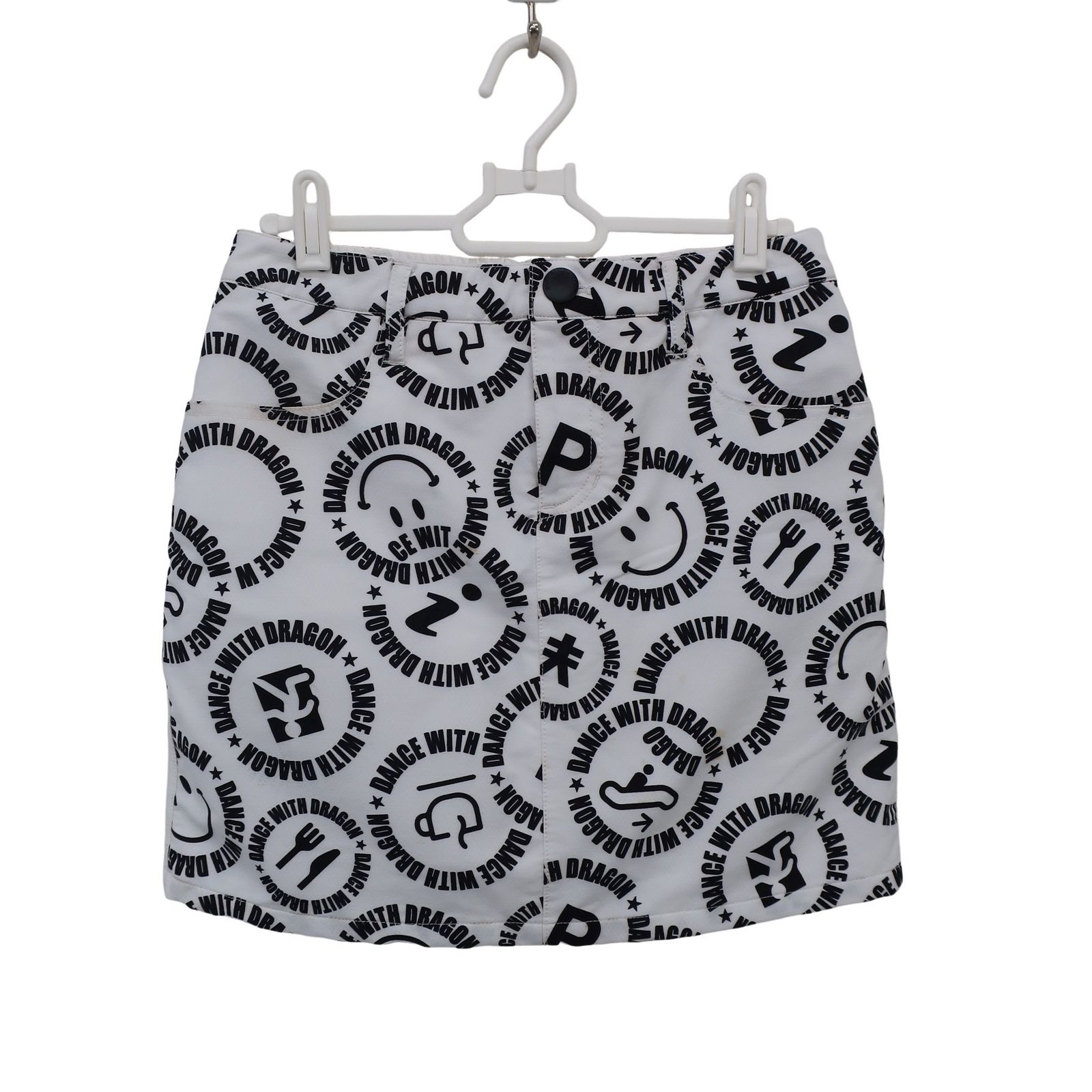 美品】Dance With Dragon(ダンスウィズドラゴン) スカート 白黒