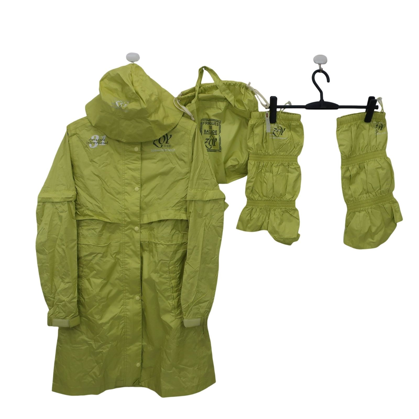 ZOY GOLF レインウェア ZOY(ゾーイ) レインコートセット イエロー レディース 38 ゴルフウェア