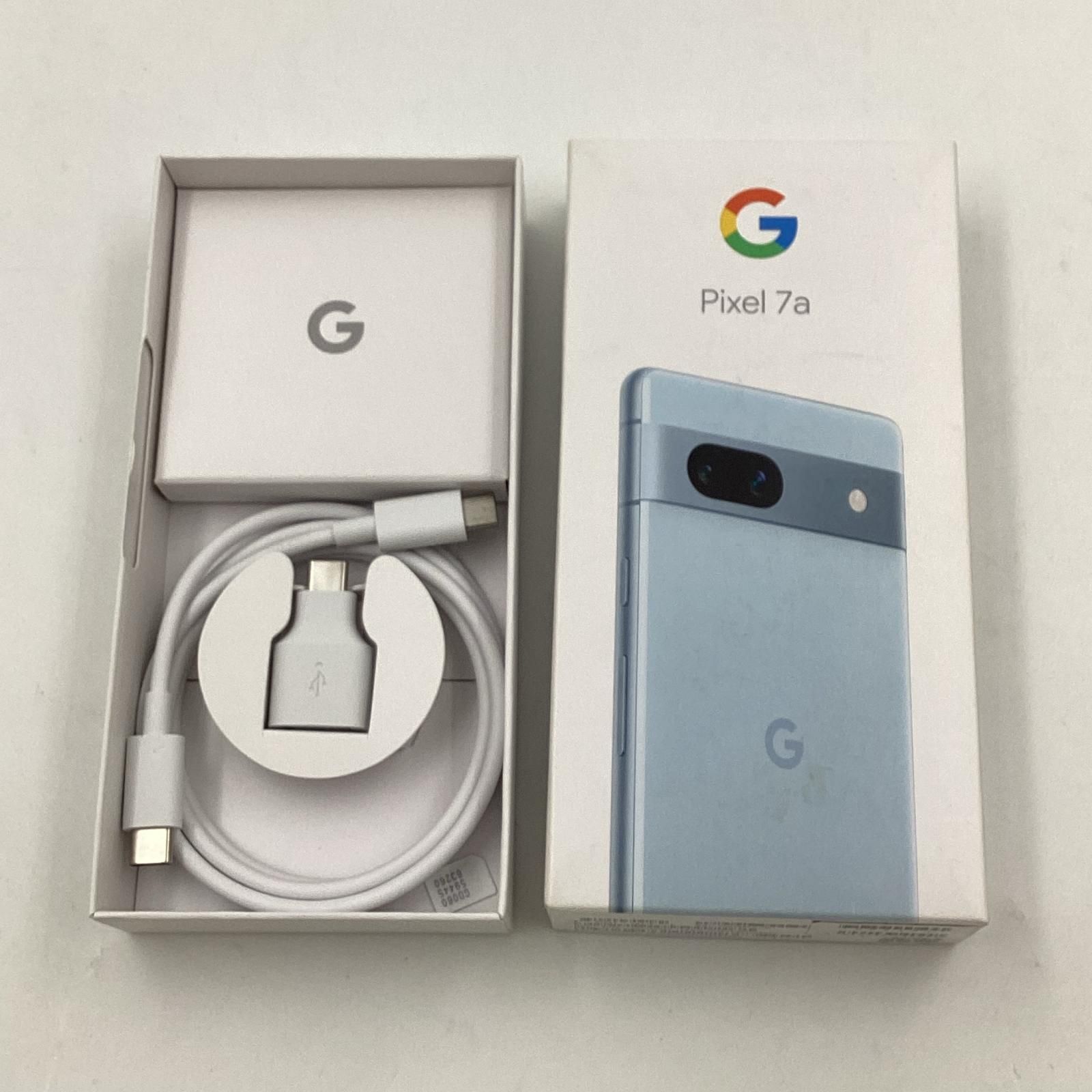 Google Pixel 7a 128GB Sea Softbank SIMフリー G82U8 白ロム 動作確認