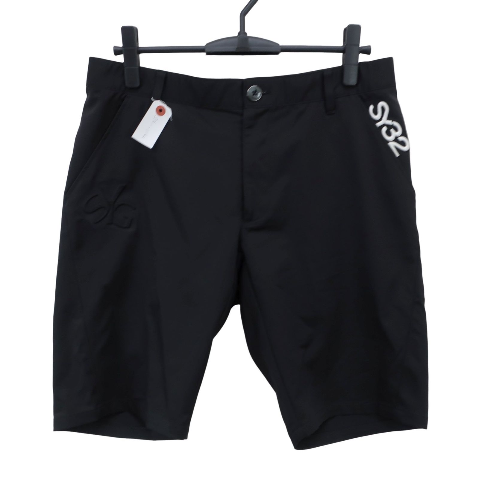 美品】SY32 by SWEET YEARS ハーフパンツ 黒 メンズ XL ゴルフウェア 