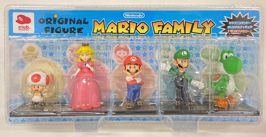 クラブニンテンドーオリジナルフィギュア非売品　　マリオファミリー 非売品未開封クラブニンテンドーオリジナルフィギュア クラブ