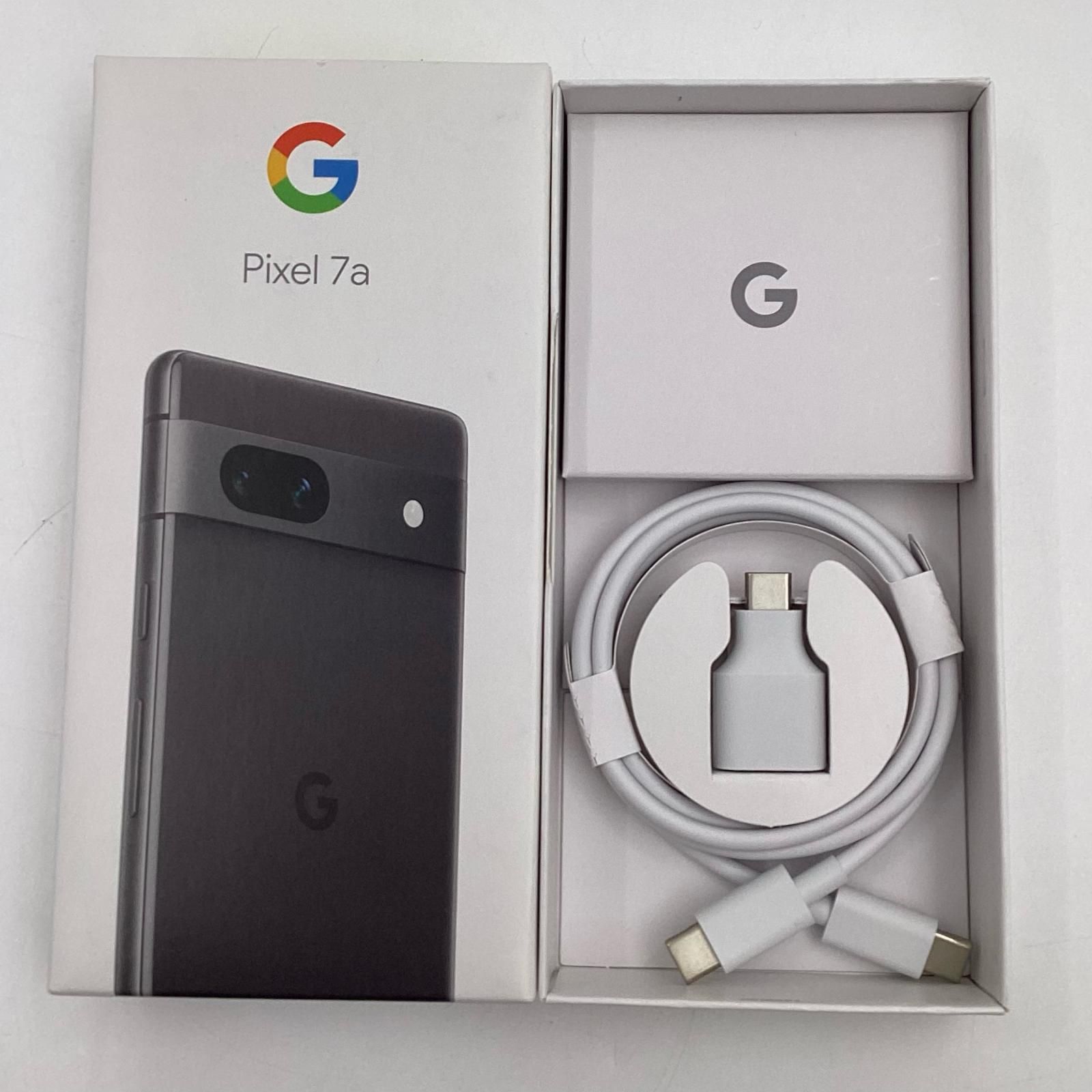 Google Pixel 7a 128GB チャコール au SIMフリー G82U8 白ロム 動作