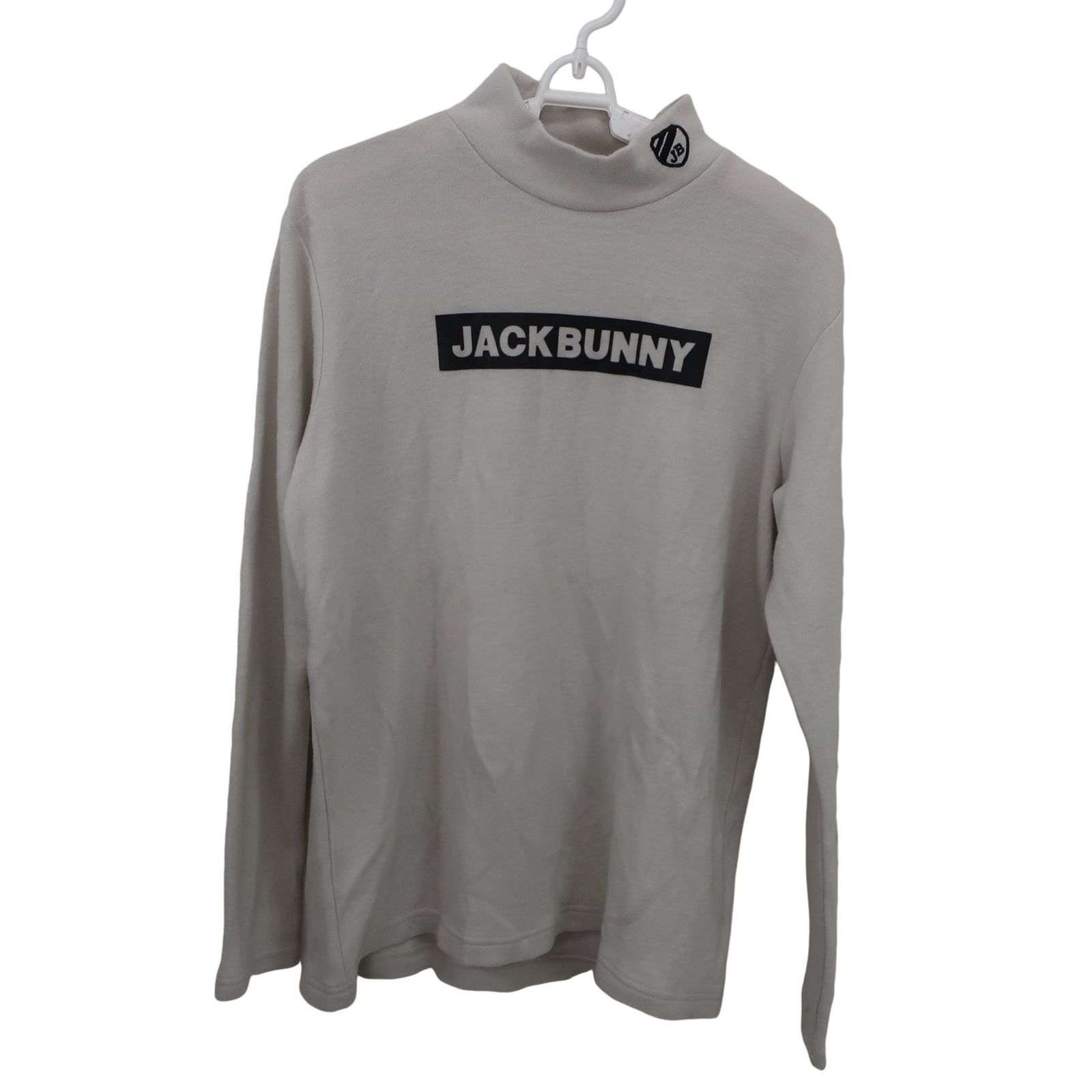 美品】Jack Bunny(ジャックバニー) ハイネックシャツ ベージュ メンズ