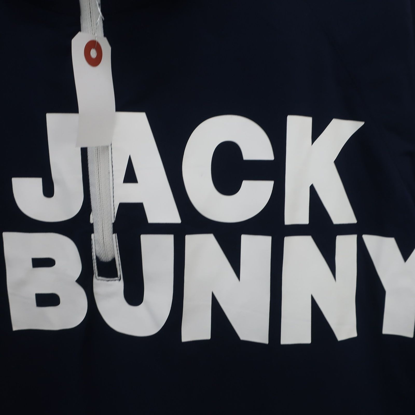 Jack Bunny(ジャックバニー) 半袖ハーフジップシャツ ネイビー メンズ