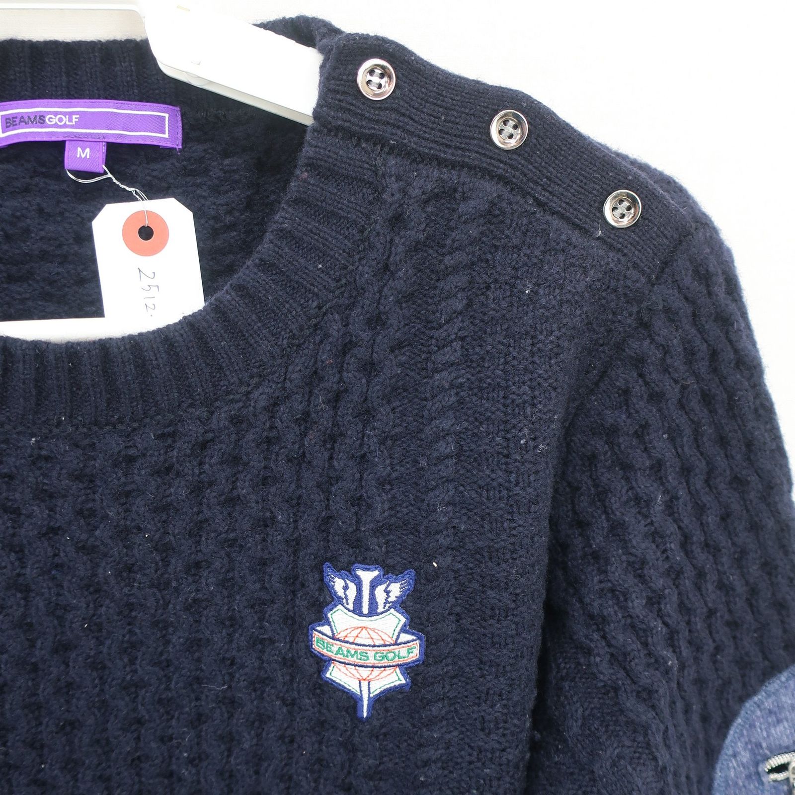 美品】BEAMS GOLF(ビームスゴルフ) セーター ネイビー レディース M