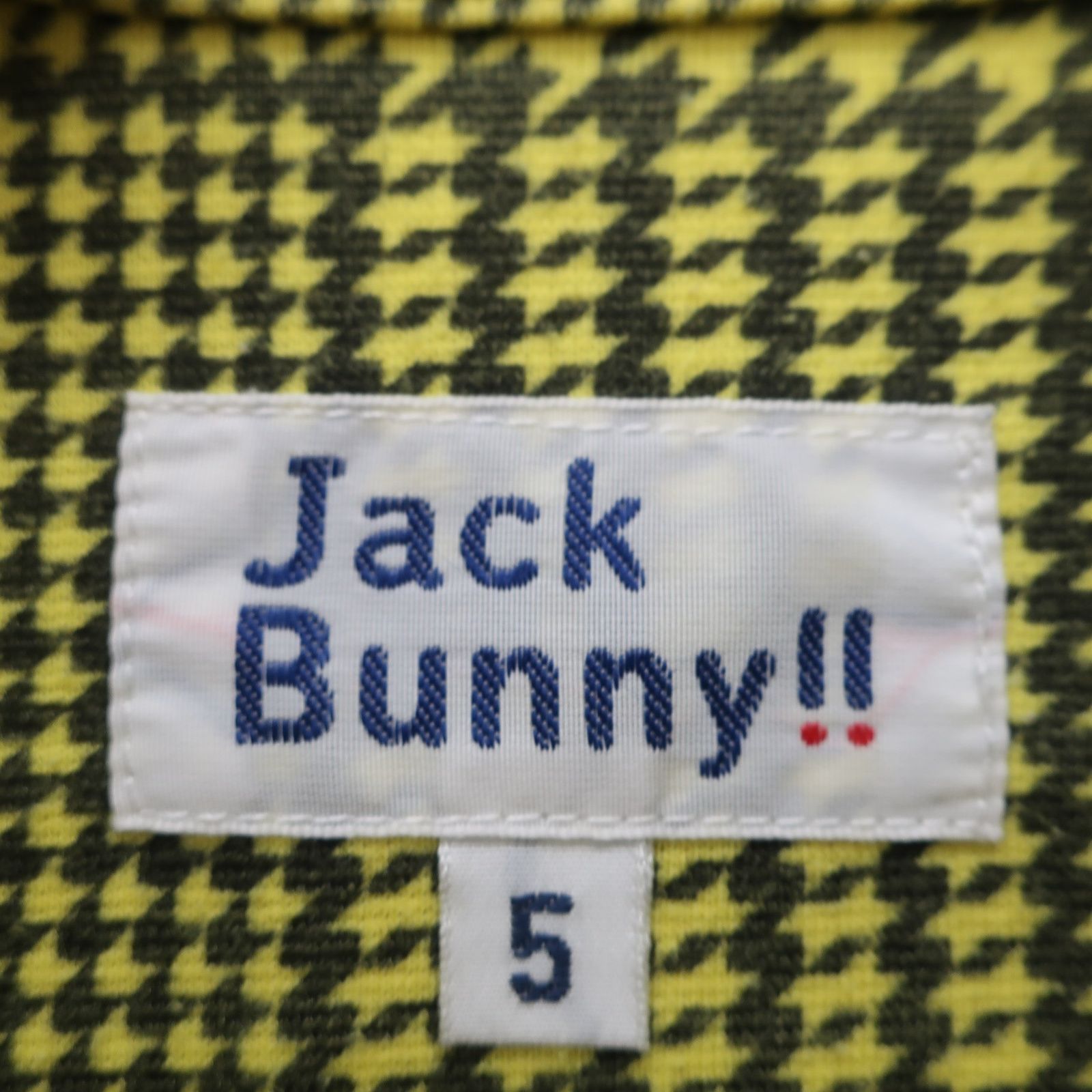 Jack Bunny(ジャックバニー) ポロシャツ 黄色黒総柄 メンズ 5 262