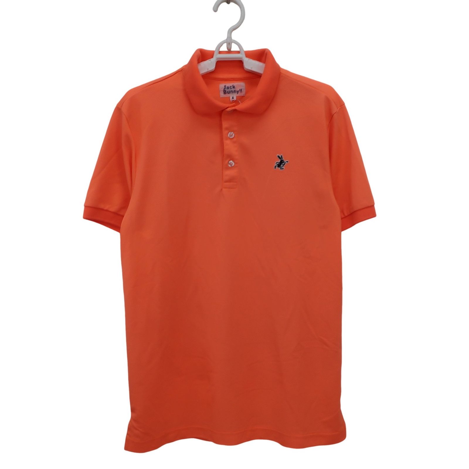 美品】Jack Bunny(ジャックバニー) ポロシャツ サーモンピンク メンズ