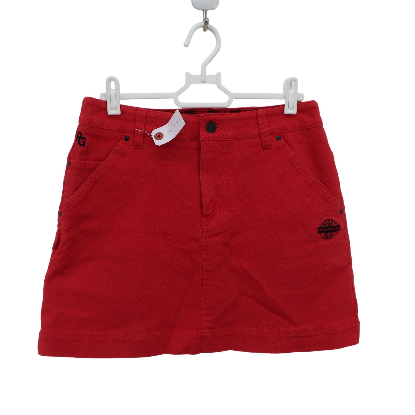 美品】PEARLY GATES(パーリーゲイツ) スカート 赤 レディース 1 055