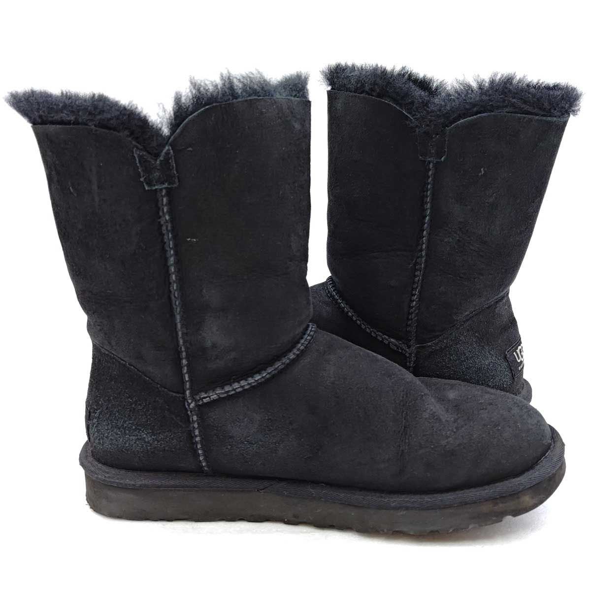 アグ BAILEY BUTTON 24cm ブラック 5803W レディース UGG ムートン