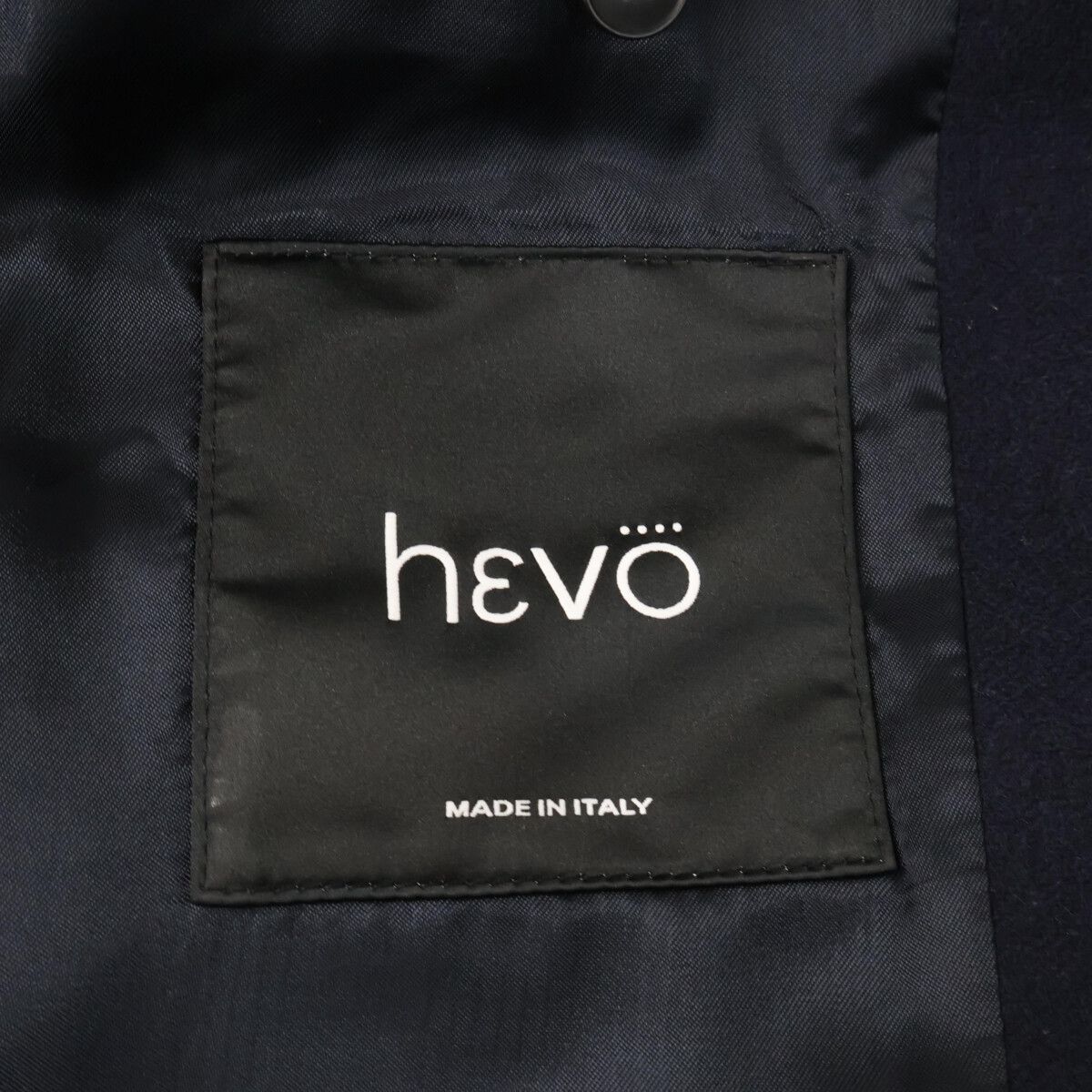 Hevo イーヴォ ﾈｲﾋﾞｰ BRINDISI ｿﾘｯﾄﾞ ﾀﾞﾌﾞﾙﾌﾞﾚｽﾄ ｺｰﾄ 46 - メルカリ