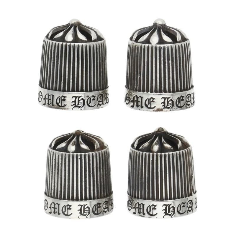 まぐろ 新品 クロムハーツ バルブキャップ クリスマス ノベルティ 4個