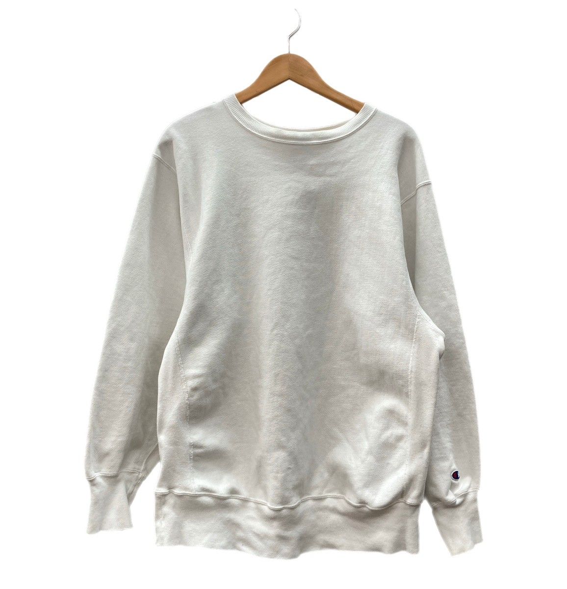 Champion 袖目あり ホワイト90s リバースウィーブ 刺繍タグ 90s Champion USA製 リバースウィーブ 刺繍タグ L - メルカリ