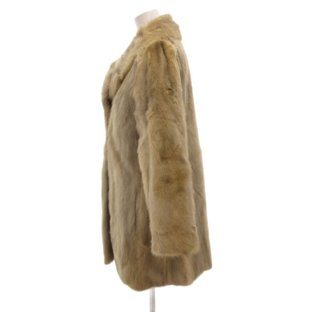 Moonbat ミンク ブラウンベージュ系ファーコート ミツコシ MITSUKOSHI ムーンバット ファー Moonbat fur ファーコート