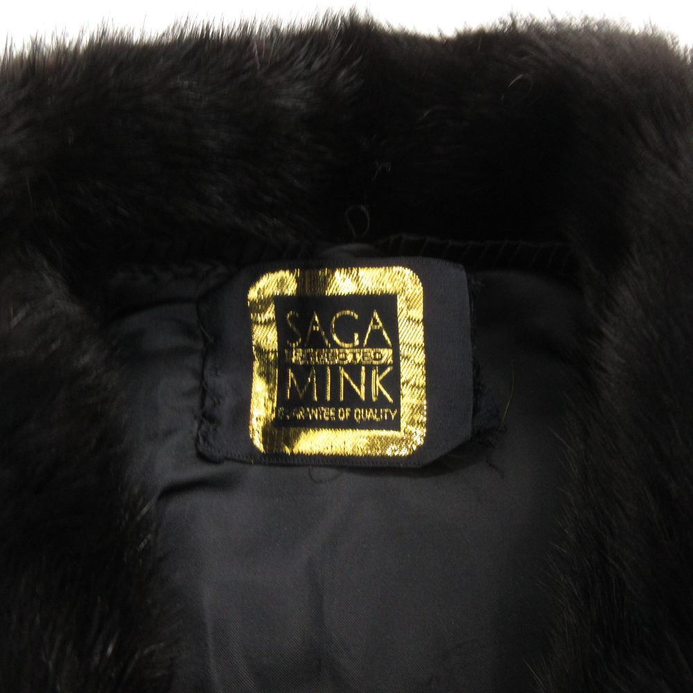 サガミンク SAGA MINK 金サガ ミンク ファーコート 毛皮 ミドル丈 15