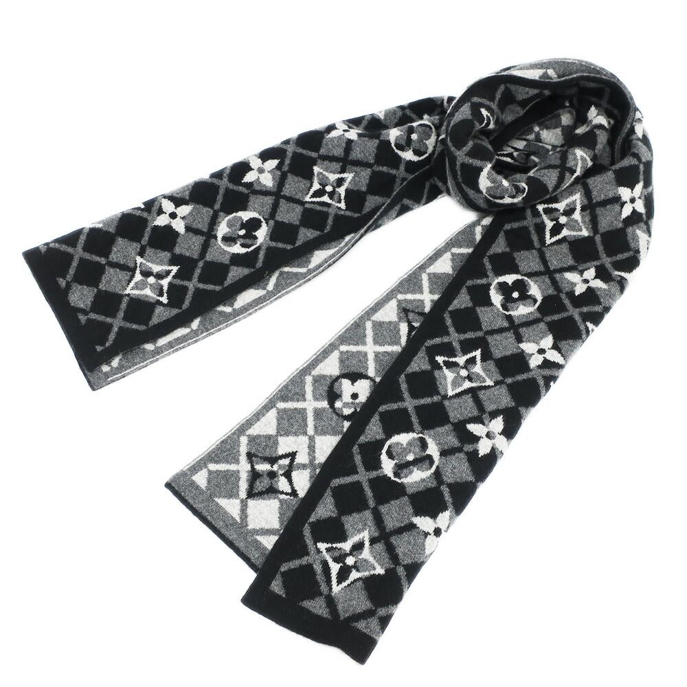 ヴィトン エシャルプ モノグラム マウンテン マフラー 天白】ルイヴィトン エシャルプ モノグラム マウンテン マフラー