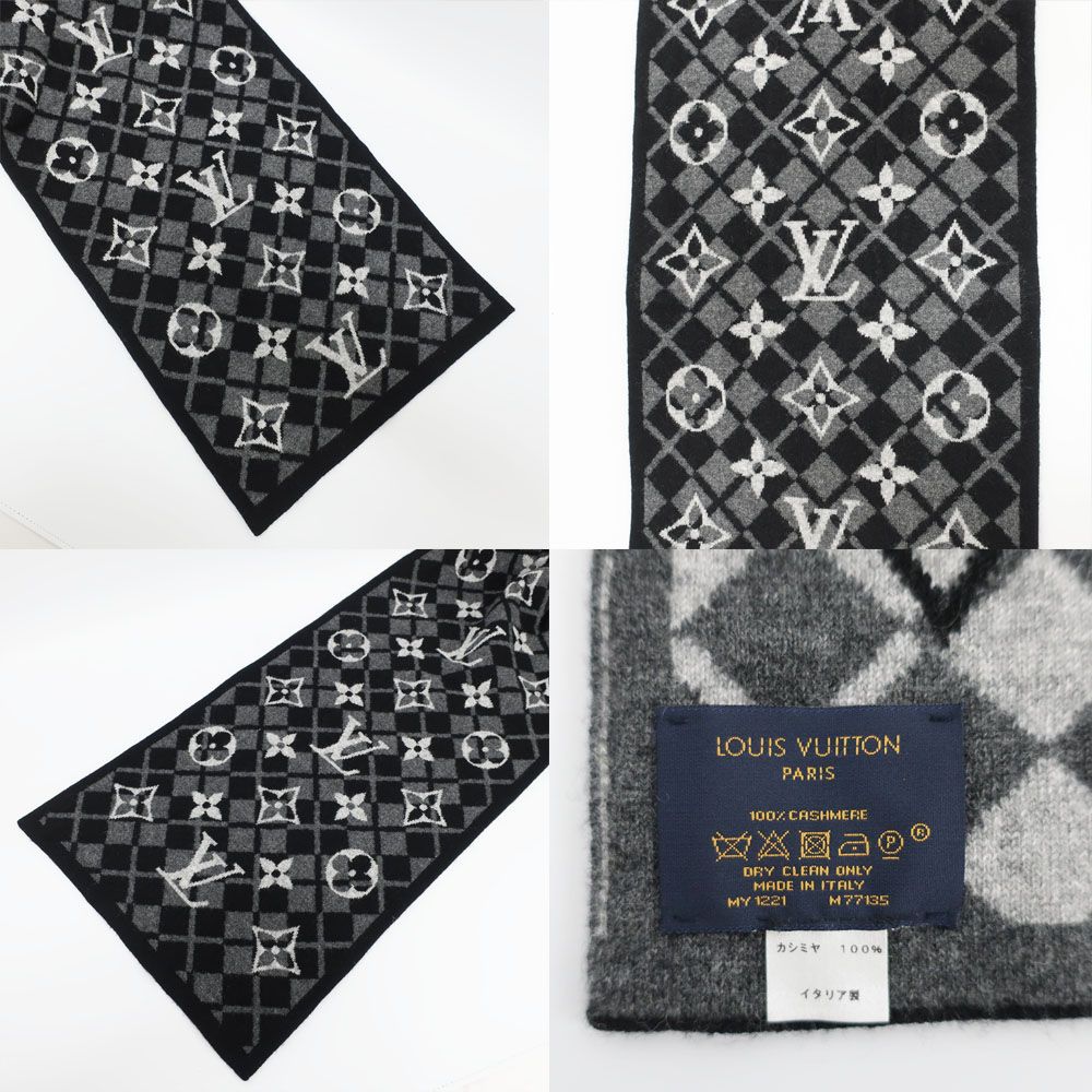 天白】ルイヴィトン エシャルプ モノグラム マウンテン マフラー