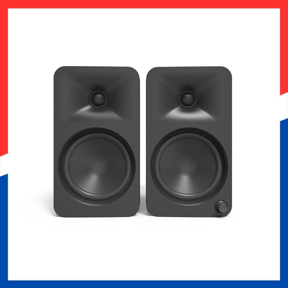  在庫処分 DSP|ハイレゾ対応 Bluetooth 5.0|USB-C入力 24-bit|96 kHz |RCA入力|100 W マットブラック ORA アクティブデスクトップスピーカー Kanto その他 文房具 事務用品