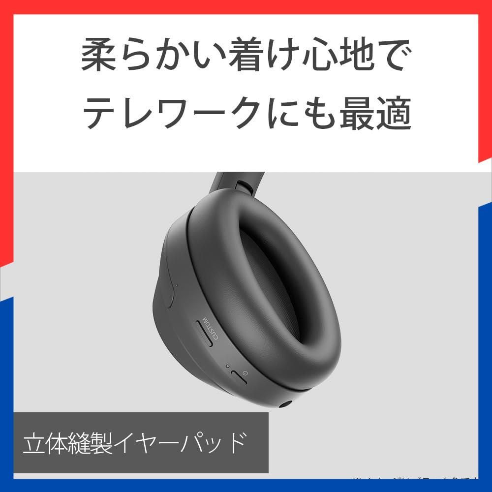 商品 2020年モデル マイク付 360 密閉型 Reality 最大30時間連続再生 Alexa搭載|Bluetooth|ハイレゾ Audio認定モデル LDAC| ブラック WH-1000 XM 4 ワイヤレスノイズキャンセリン