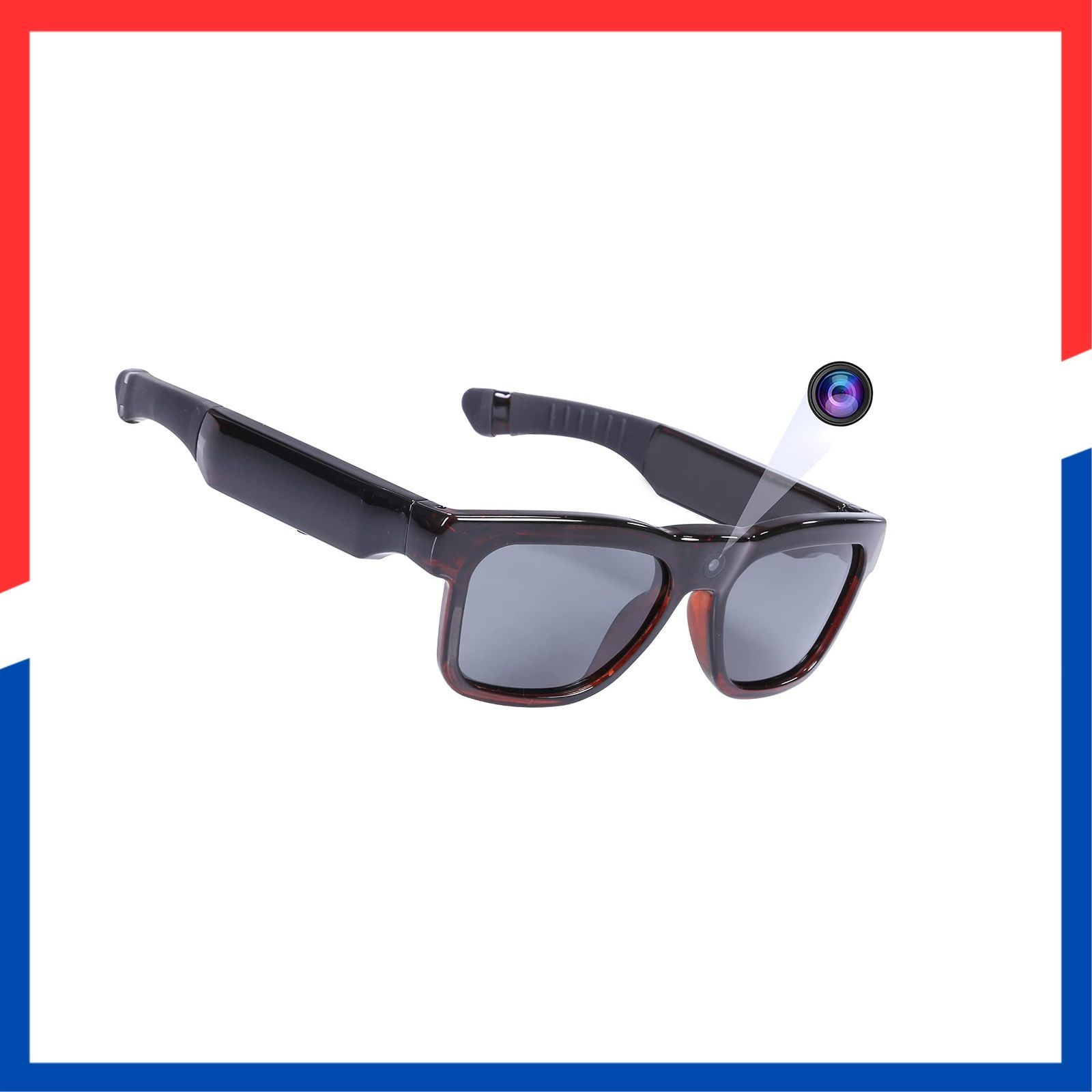 在庫処分 OhO sunshine WiFiカメラ眼鏡は ストリーミングビデオと眼鏡からアプリまでの写真のみに対応しており ウルトラフルハイビジョンカメラとUV 400サングラスレンズを搭載しており アウトドアスポーツに適しています