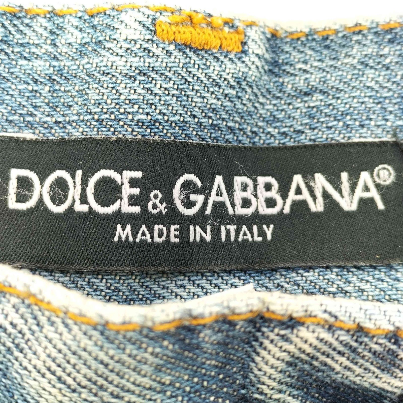 ドルチェアンドガッバーナ DOLCE&GABBANA 16 CLASSIC ダメージ加工ロゴ