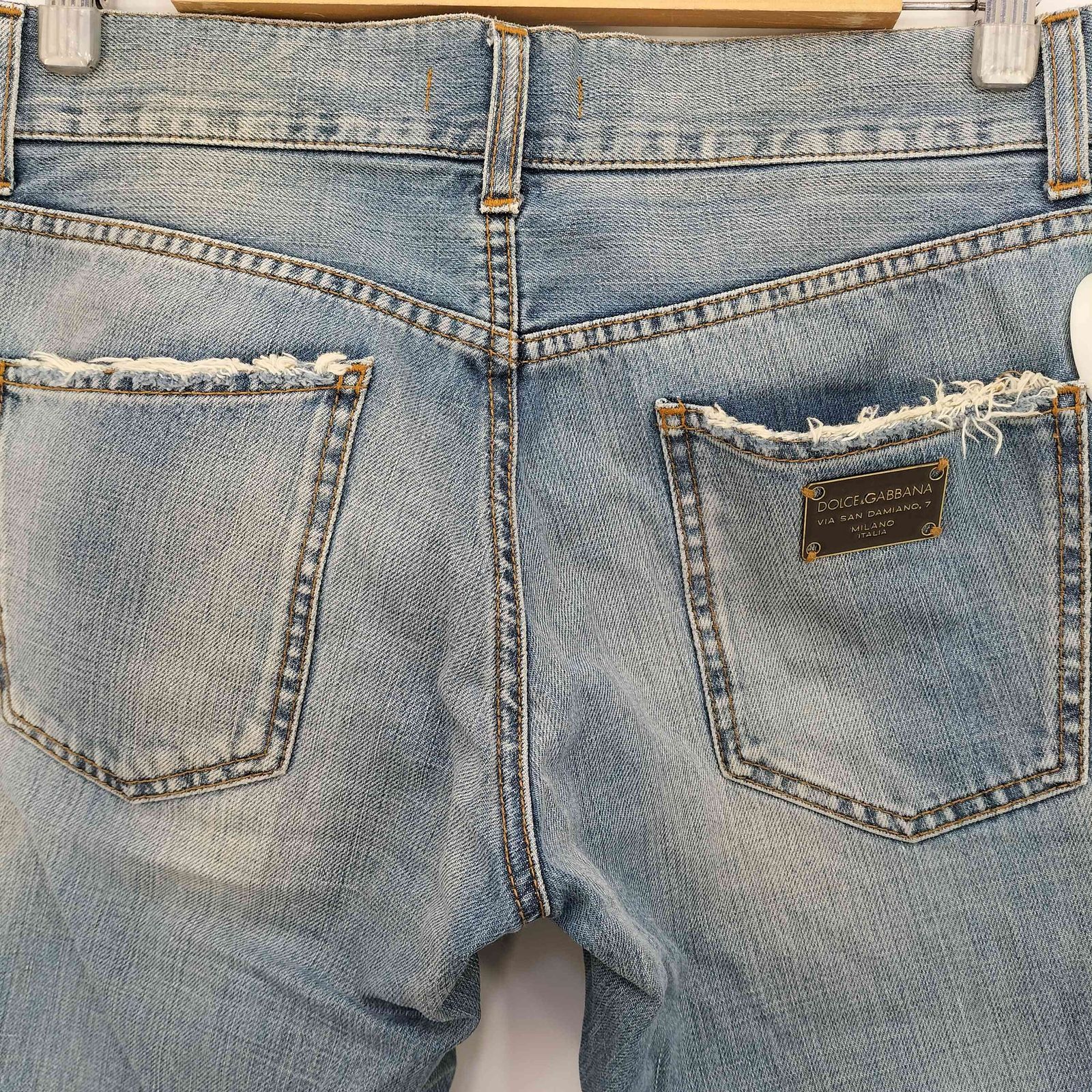 ドルチェアンドガッバーナ DOLCE&GABBANA 16 CLASSIC ダメージ加工ロゴ