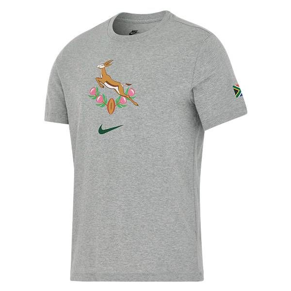 【送料無料・匿名発送】Nike ナイキ ラグビー 南アフリカ代表 スプリングボクス 2025 ヘリテージ Tシャツ 灰色 グレー 新品 並行輸入