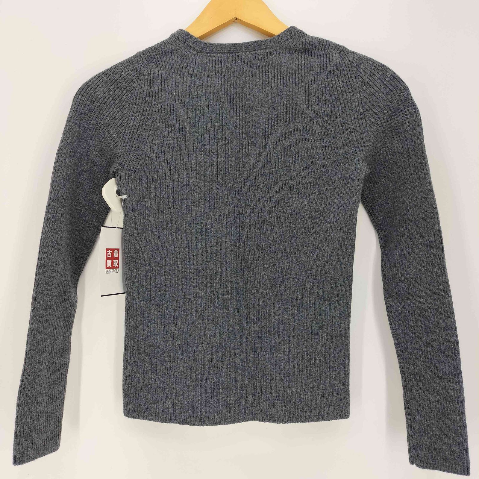 スローン SLOANE 14Gリブ メリノウール ラウンドネック ニット プル