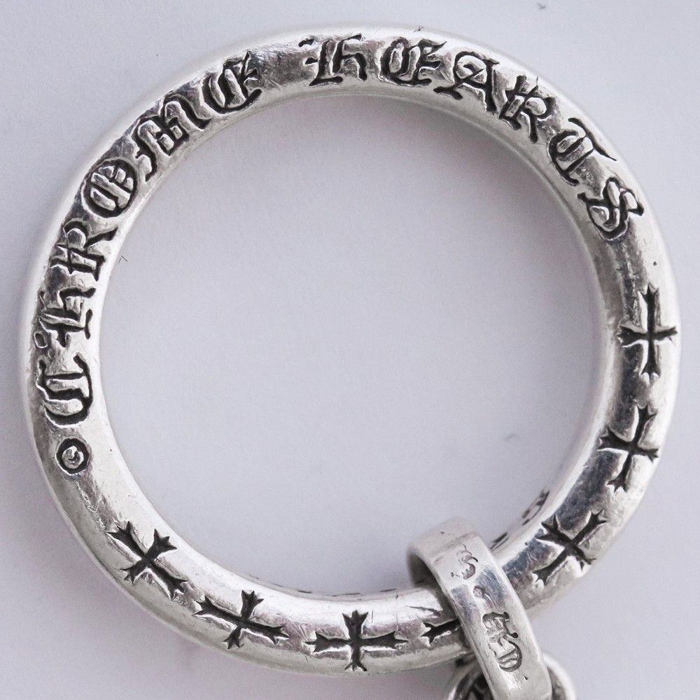 10号 CHROME HEARTS NTFL リング with ハートモチーフ シルバー - メルカリ