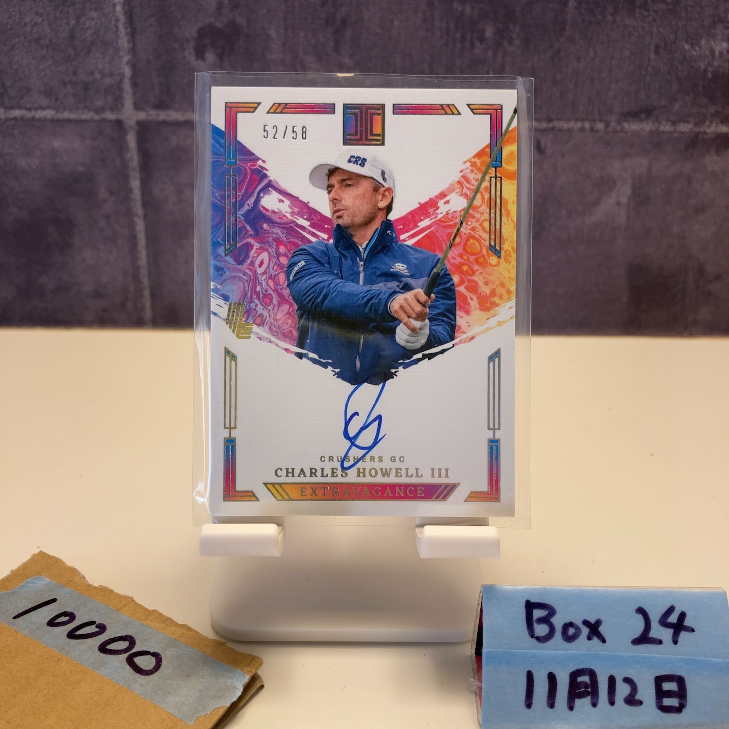 2024-25 Panini Impeccable LIV Golf Charles Howell III 52/58 直筆