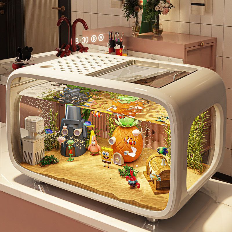 水槽 おしゃれ 卓上 高級 エコ水槽 40cm 静音 メダカ 金魚 熱帯魚