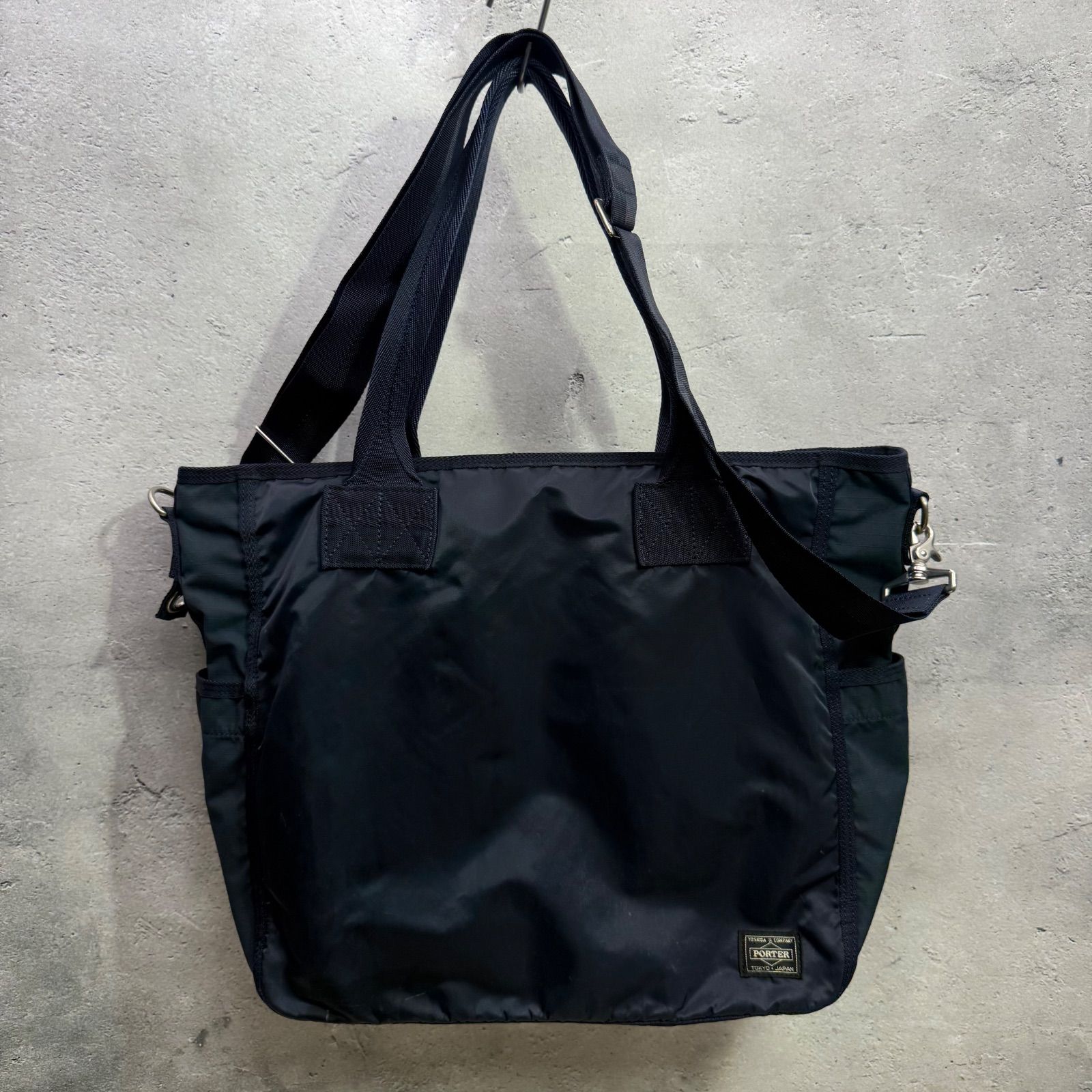 ✨PORTER ポーター FRAME フレーム 2WAY トートバッグ ネイビー 