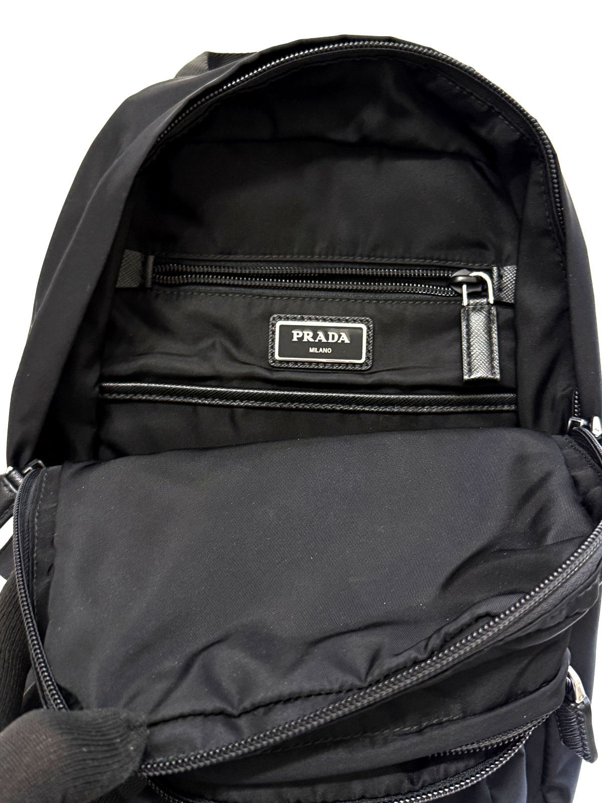 極美品 PRADA プラダ ナイロン サフィアーノレザー ワンショルダー