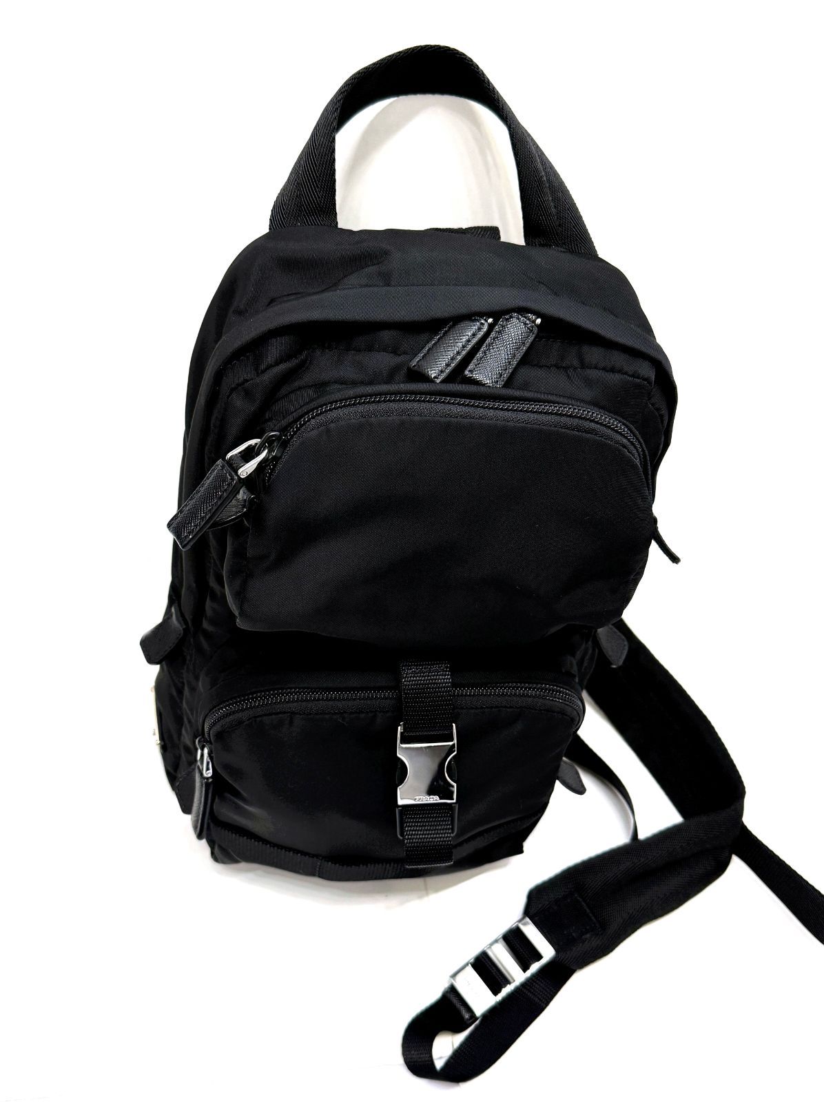 プラダ ボディバッグ PRADA ショルダーバッグ サフィアーノ 2VZ013 PRADA プラダ ナイロン サフィアーノレザー ワンショルダーバッグ