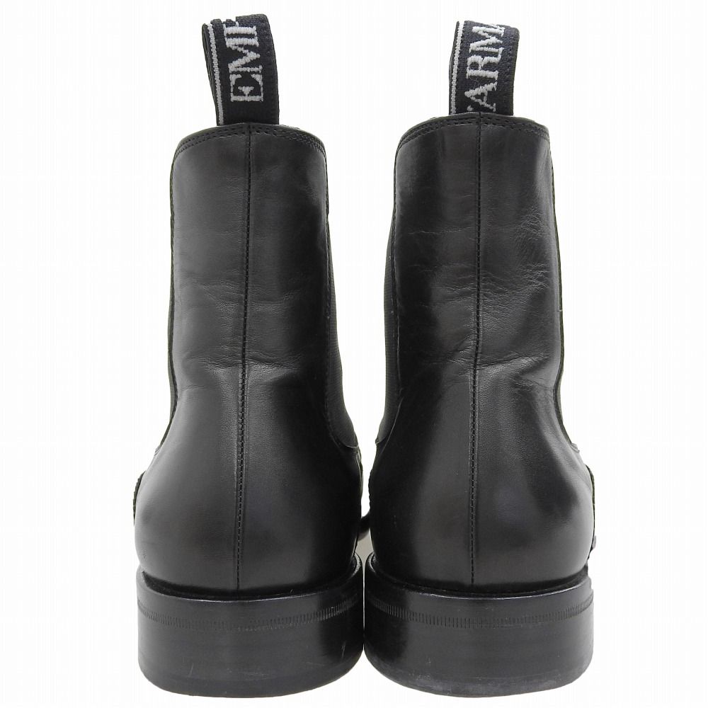 EMPORIO ARMANI エンポリオアルマーニ レザー サイドゴアブーツ メンズ