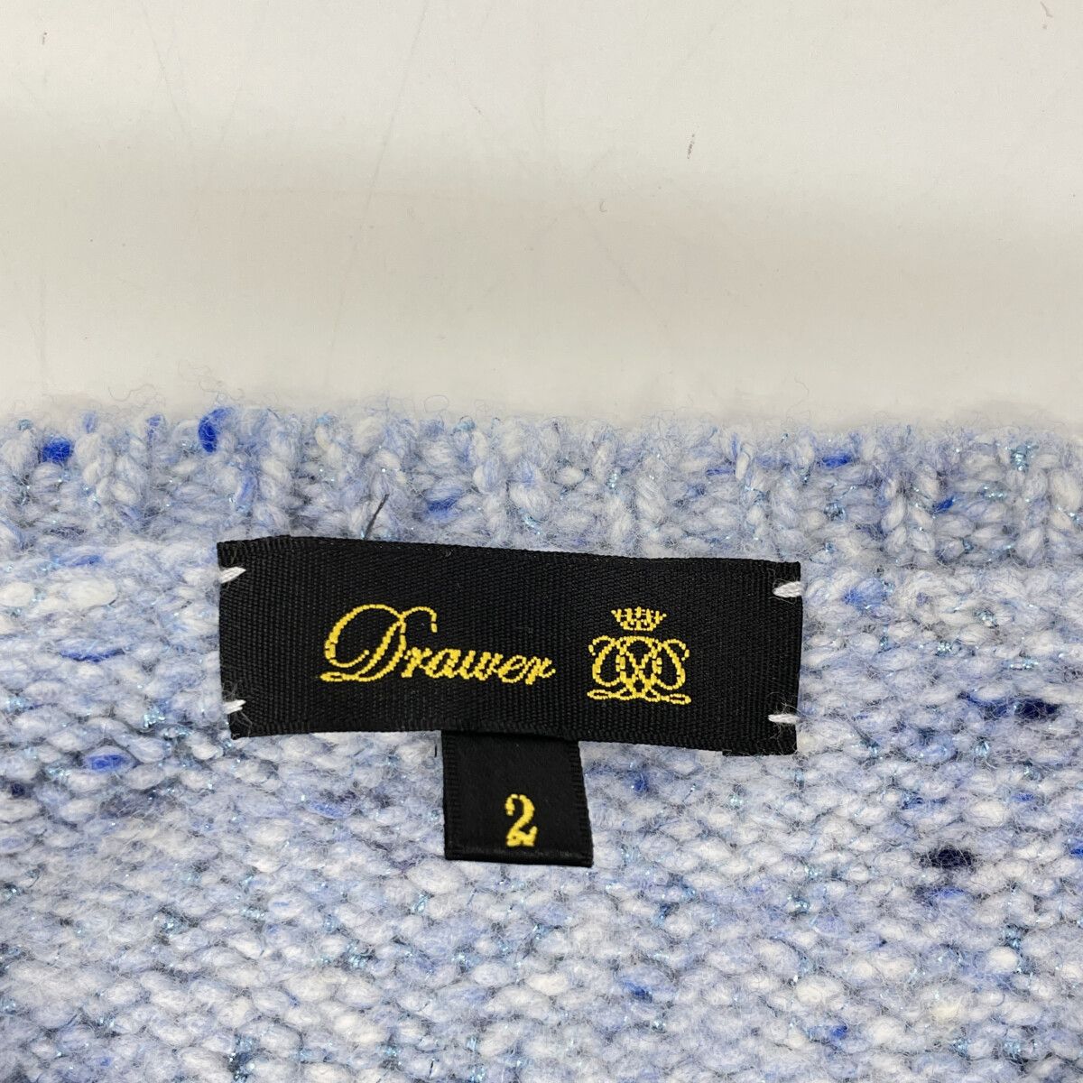 DRAWER ドゥロワー ﾌﾞﾙｰ ｳｰﾙｶｼﾐﾔ 3Gﾗﾒｸﾙｰﾈｯｸﾆｯﾄ 2 - メルカリ 