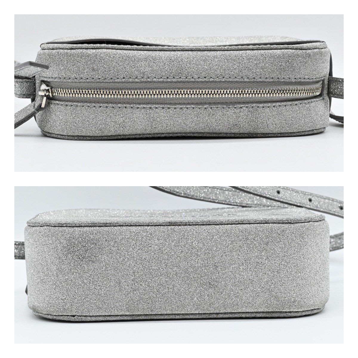 BALENCIAGA エブリデイ カメラバッグ シルバー ラメ バレンシアガ 