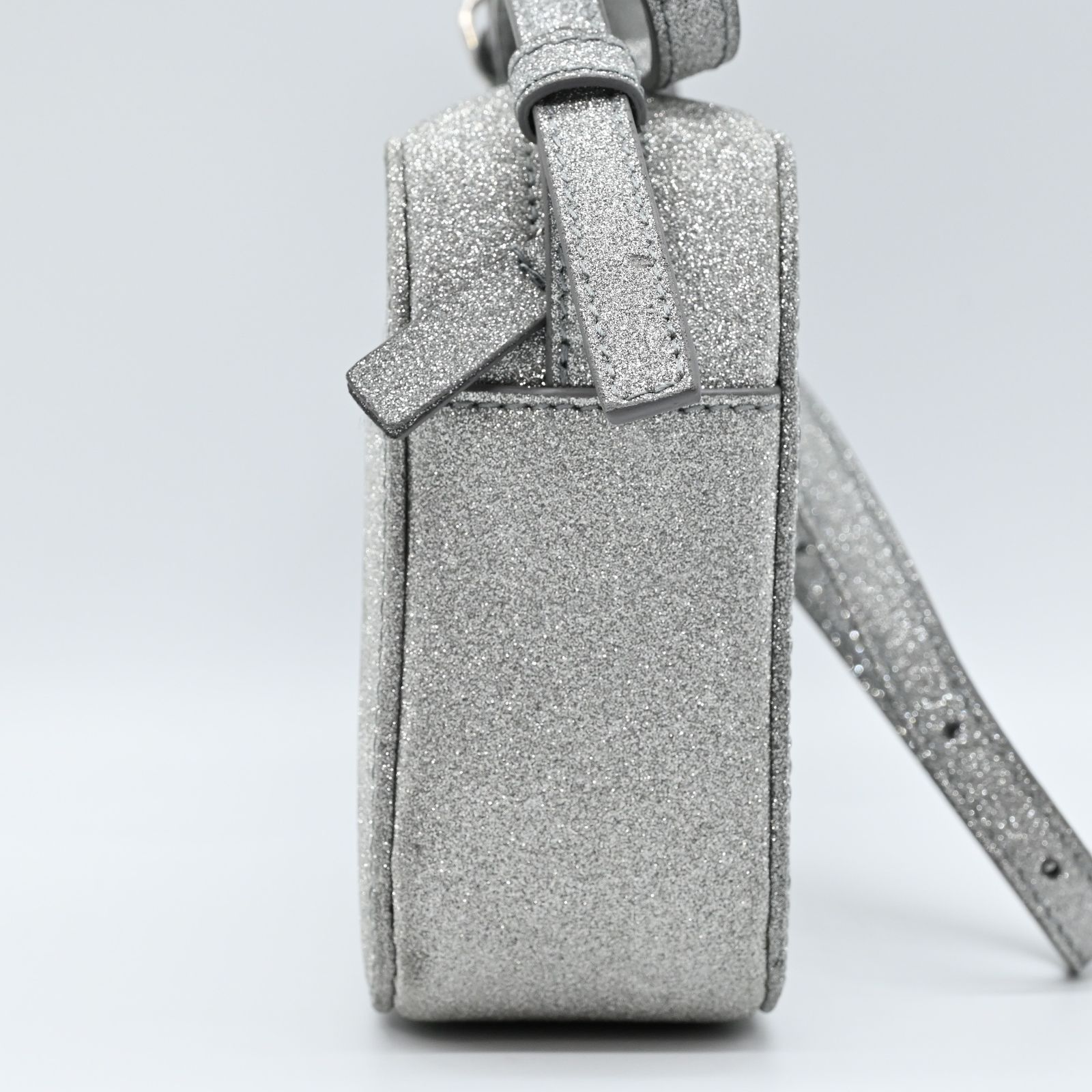 BALENCIAGA エブリデイ カメラバッグ シルバー ラメ バレンシアガ 