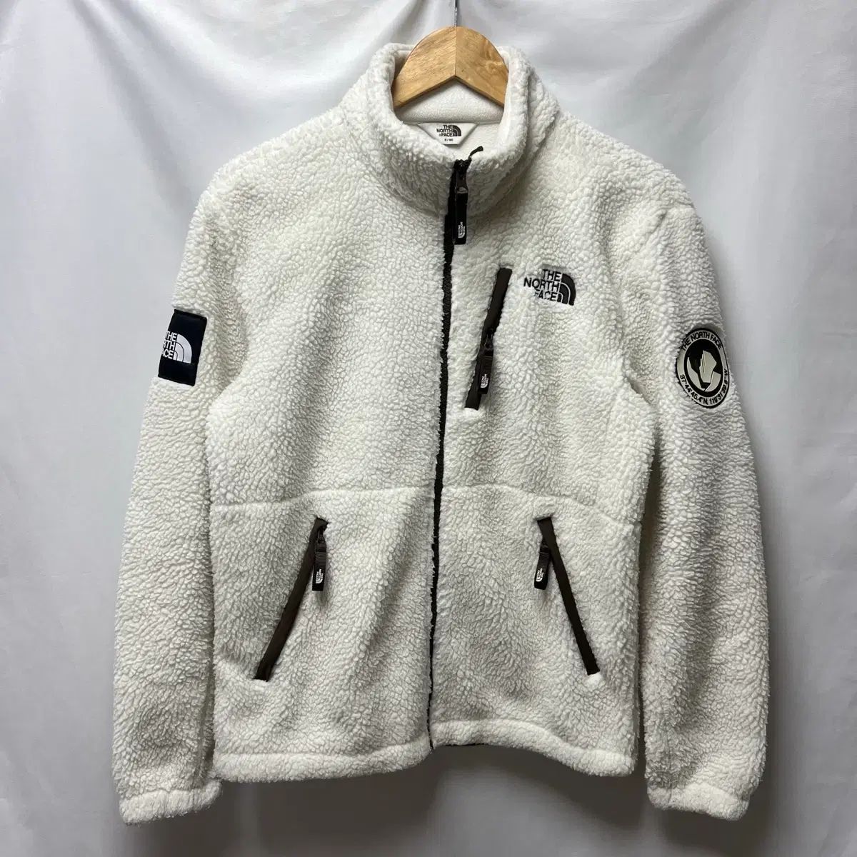 |S THE NORTH FACE ザノースフェイス ホワイトレーベル シェルパ 白 ボア フリース ジャケット