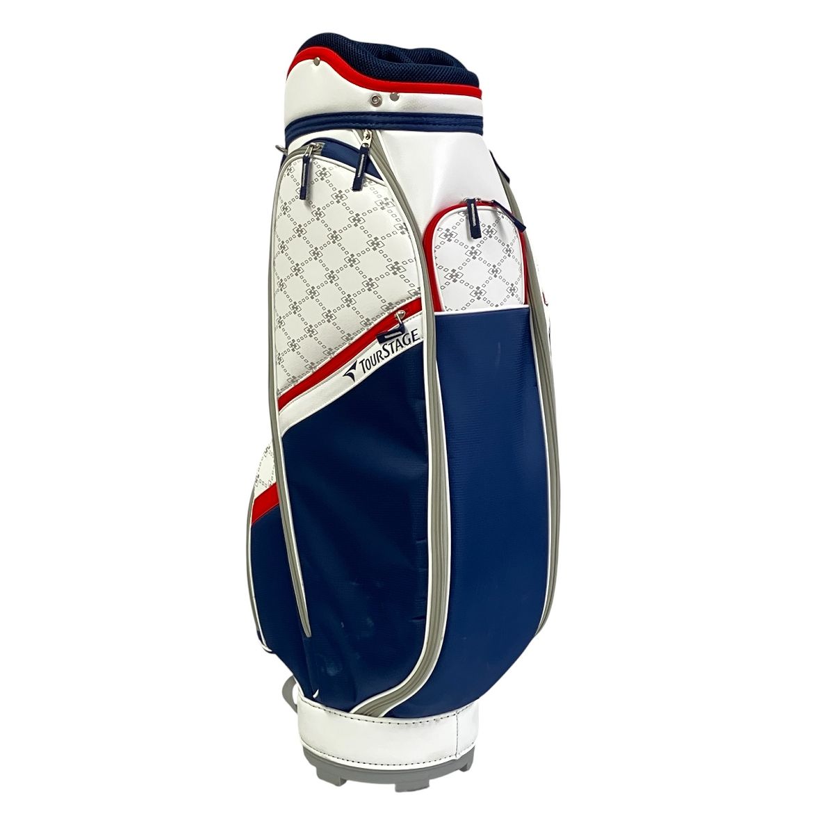 TOURSTAGE ゴルフバッグ ネイビー/ホワイト/レッド TOURSTAGE CL ツアーステージ ゴルフバッグ キャディバッグ ゴルフ用品