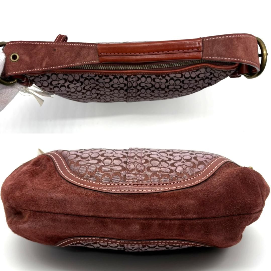 美品】コーチ COACH ショルダーバッグ キャンバス ミニシグネチャー