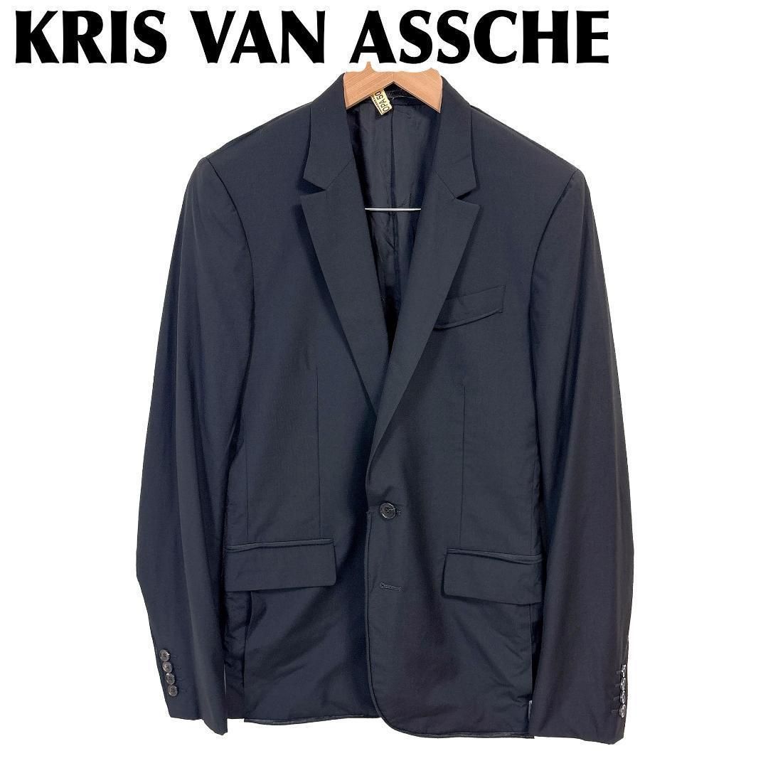 KRIS VAN ASSCHE メンズテーラードジャケット 46 ブラック 無地 - メルカリ