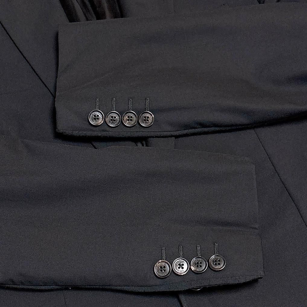 KRIS VAN ASSCHE メンズテーラードジャケット 46 ブラック 無地 - メルカリ