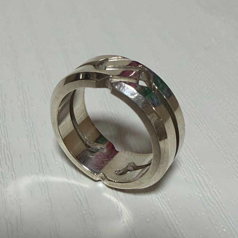 GUCCI グッチ 指輪 ノット インフィニティ リング 7号 シルバー Ag925